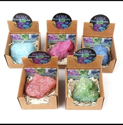 AURA CRYSTAL QUARTZ DRUZES 