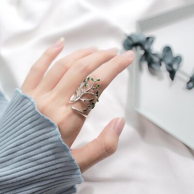 Tree of Life 925 Sterling Silver Women's Ring