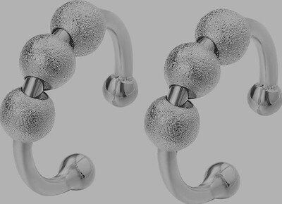 Anxiety &#39;3 Bead&#39; Women&#39;s Ring Silver Adjustable 