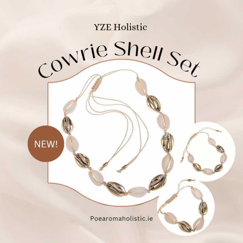 Cowrie Shell Bracelet White Gold