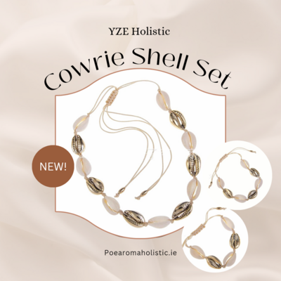 Cowrie Shell Bracelet White Gold