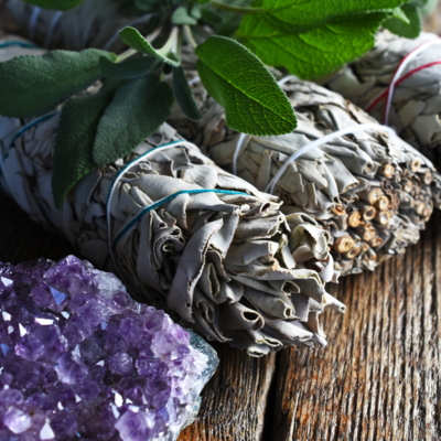 White Sage Smudge Stick 4" Dried White Sage with Beautiful Scent, Home Cleansing Incense for House Cleansing and Burning Sage Natural Certified 