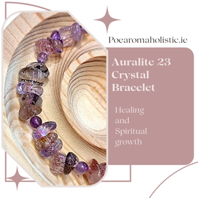 Auralite 23 Chip Crystal Bracelet &quot;Rebirth&quot;