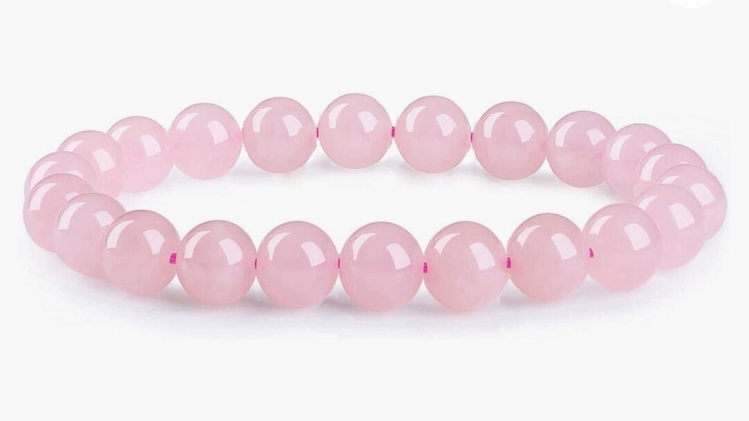 Rose Quartz Crystal Bracelet Natural stone 8-9mm
