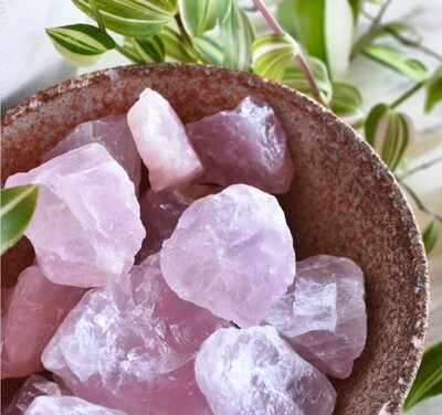Rose Quartz Large Rough Chunks AA quality