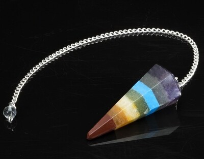 Crystal Pendulum Chakra  Dowser - Pendulum for Reiki Chakra Healing Crystal Stone