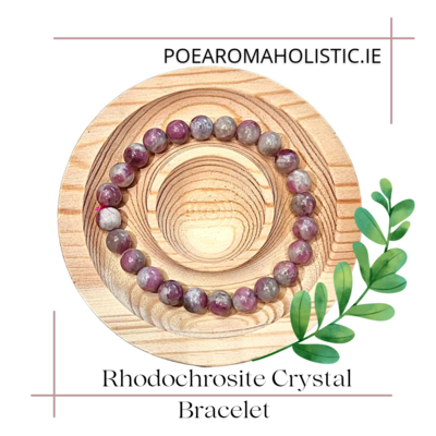 Rhodochrosite Crystal Bracelet Elastic 