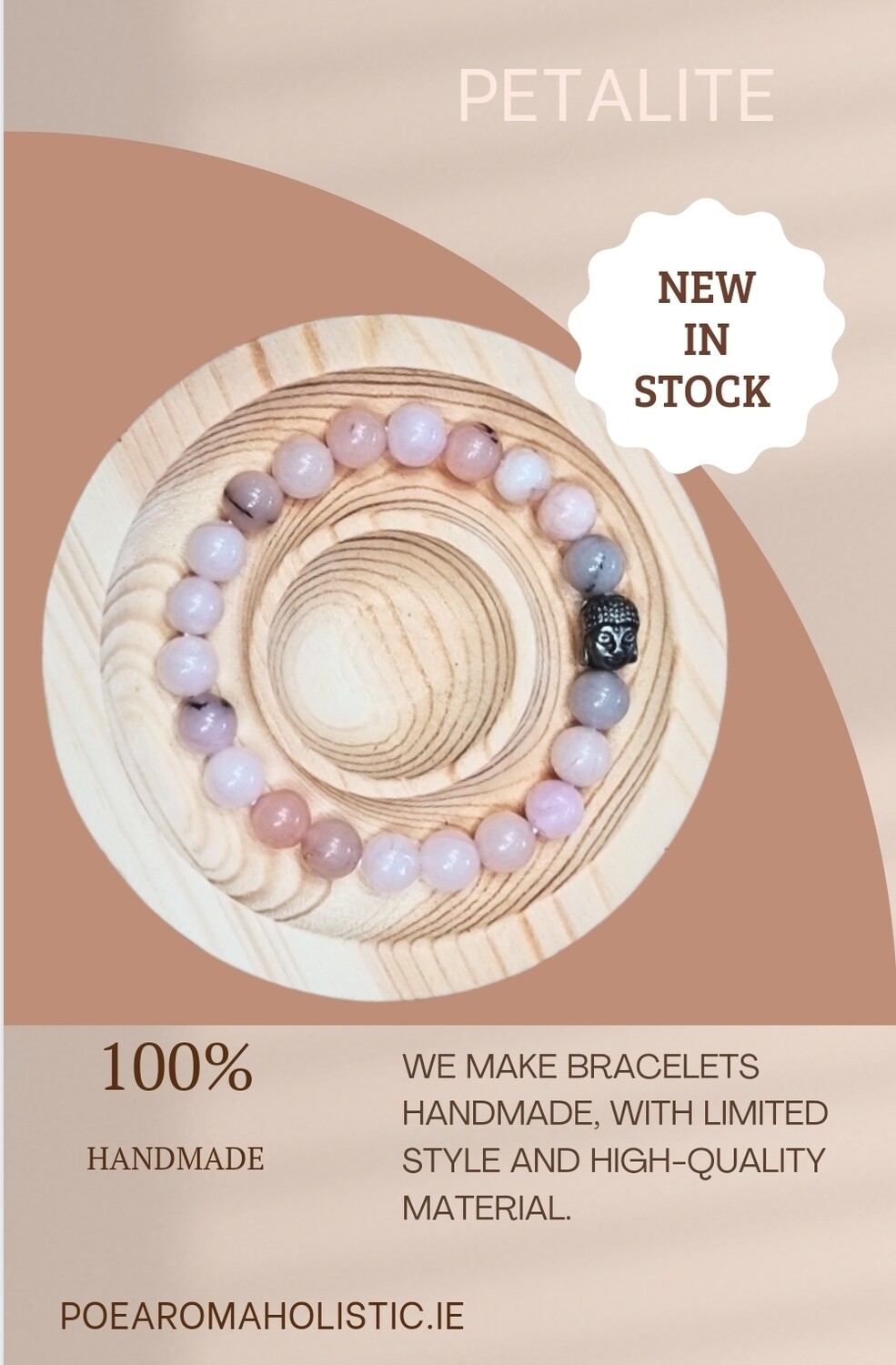 Petalite Crystal Bracelet Elastic 8mm