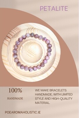 Pink Petalite Crystal Bracelet Elastic 6mm