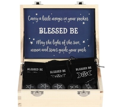 BLESSED BE LUCKY CHARM SENTIMENT STONE