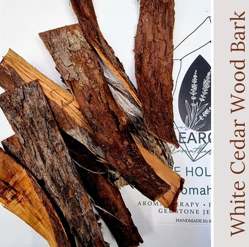 Cedar Sacred Wood White Cedar Bark Stick Organic Aromatherapy Smudging 