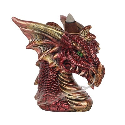 Dragon Head Backflow Cone Burner Red
