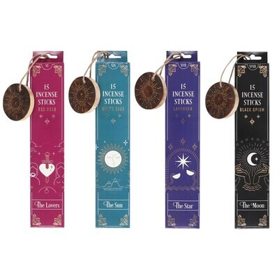 Tarot Card Incense Sticks with Stand
