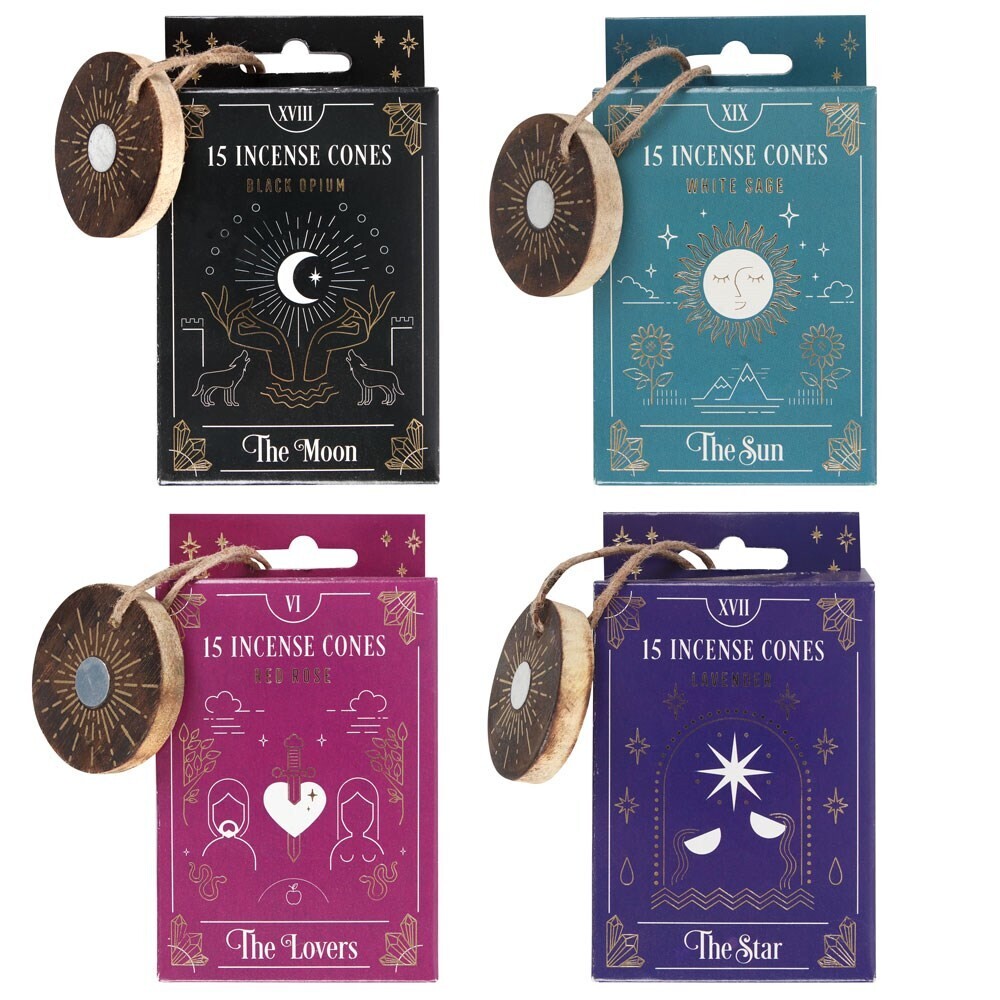 Tarot Card Incense Cones with Stand