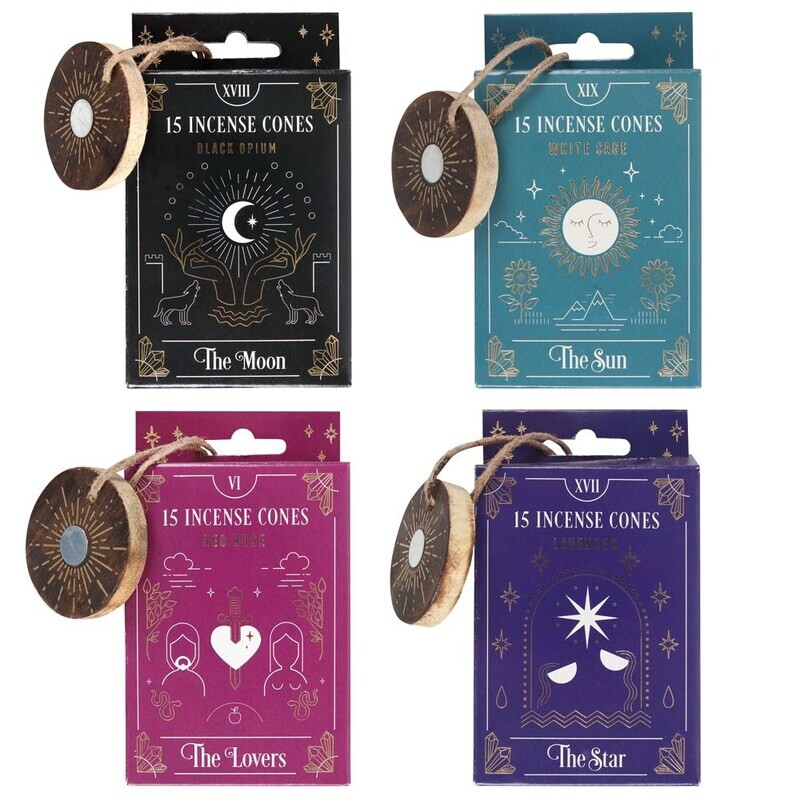 Tarot Card Incense Cones with Stand
