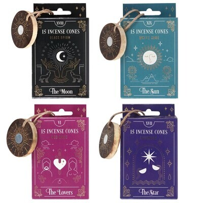 Tarot Card Incense Cones with Stand