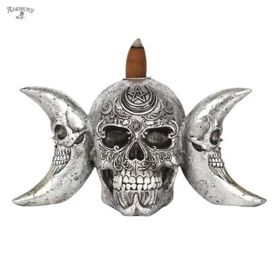 Skull The Dark Goddess Backflow Cone Burner Alchemy Gothic Witchcraft 