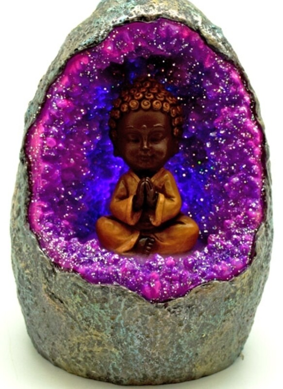 Buddha Crystal Cave Backflow Cone Burner