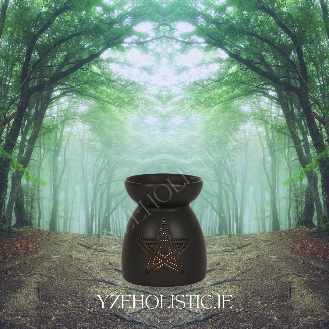 Pentagram Cut-Out Oil Burner 