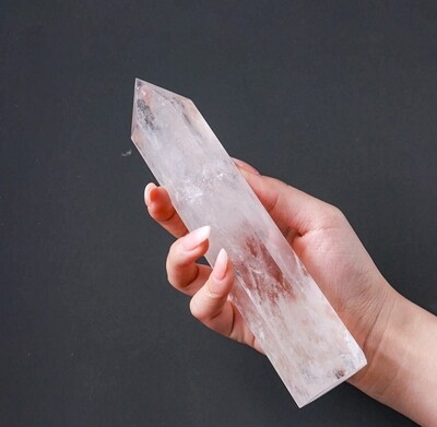Clear Quartz Tower Wand Rock Point Obelisk Genuine Crystal Large Master Healer