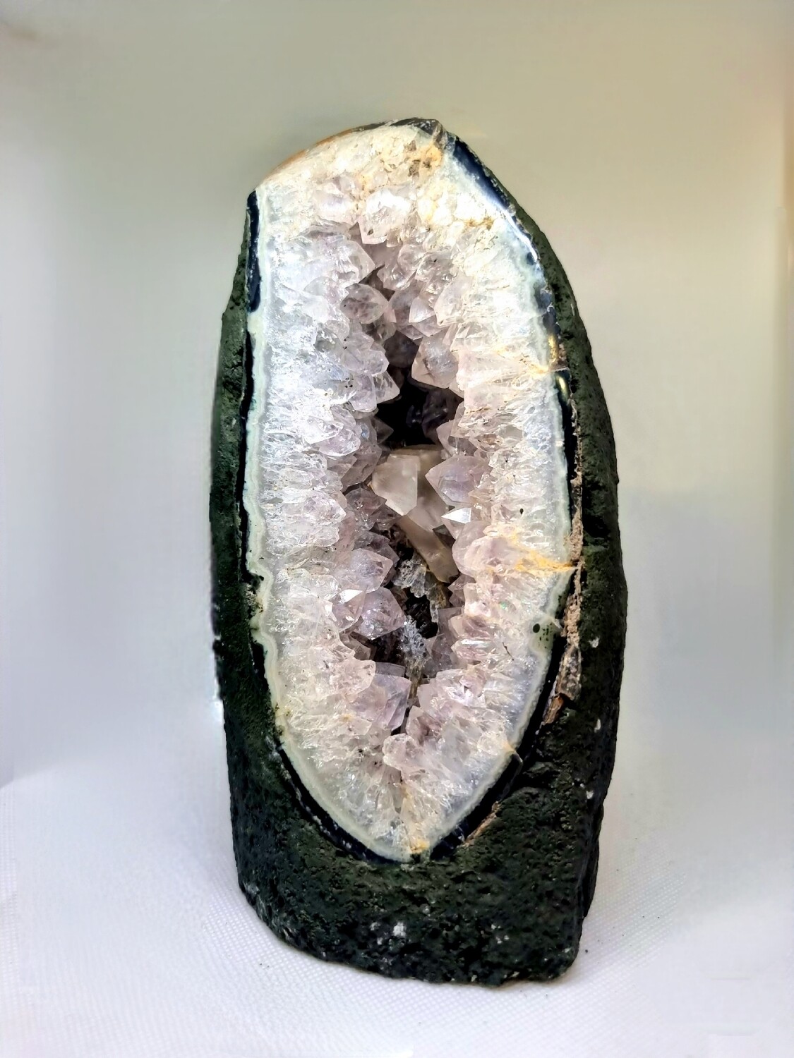 Amethyst Geode - Amethyst Crystal Cathedral Geode - Raw Amethyst Cluster Stone