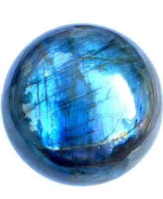 Natural labradorite sphere rock quartz crystal ball healing ornament specimen ±40mm