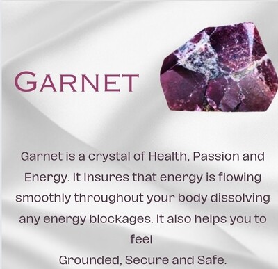 Garnet tumbled crystal Small 