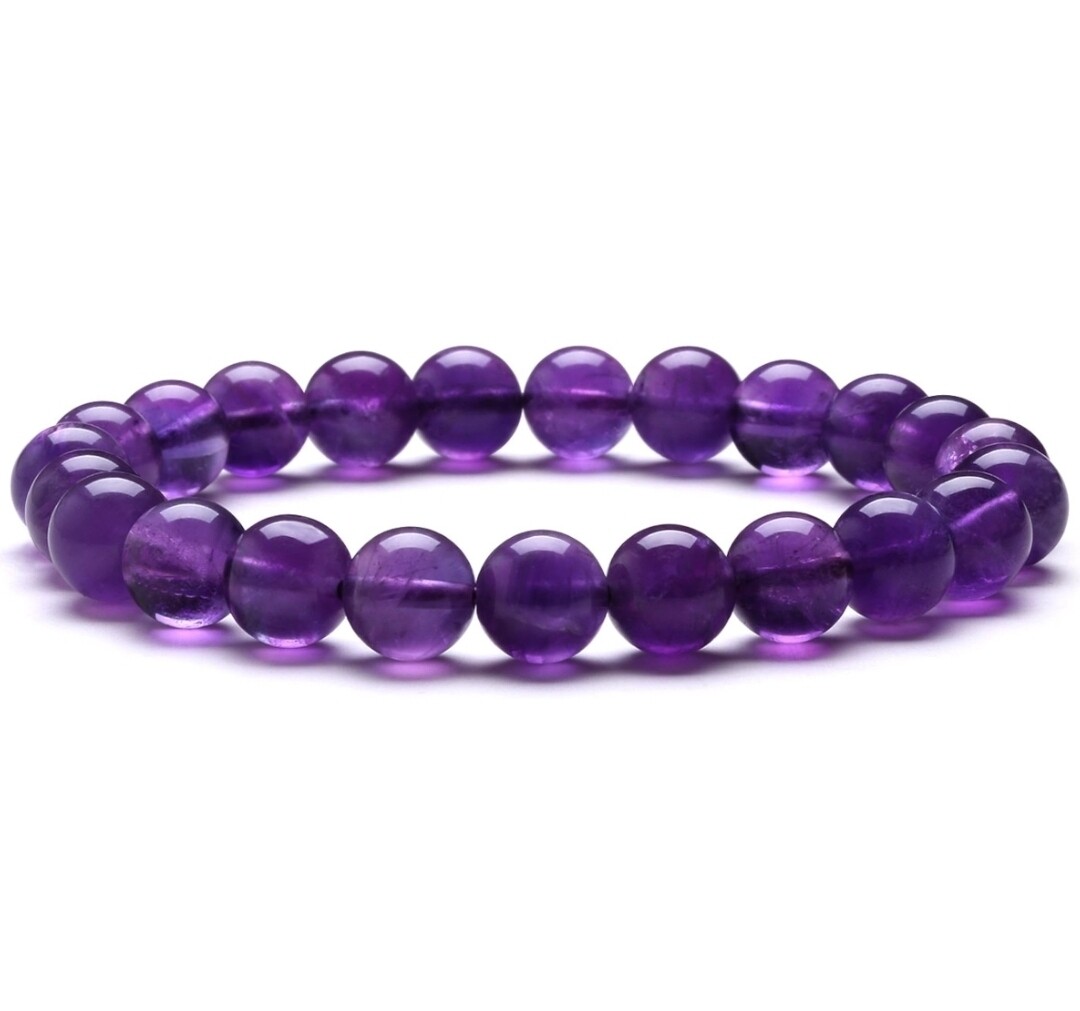 Amethyst Crystal Bracelet 8mm