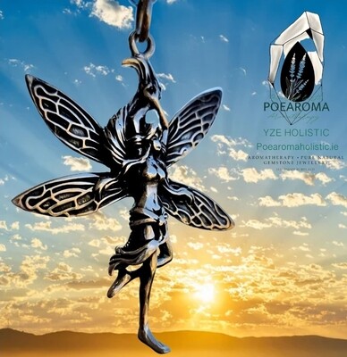Fairy Necklace 925 Sterling Silver Pendant &quot;DANCING FAIRY&quot;