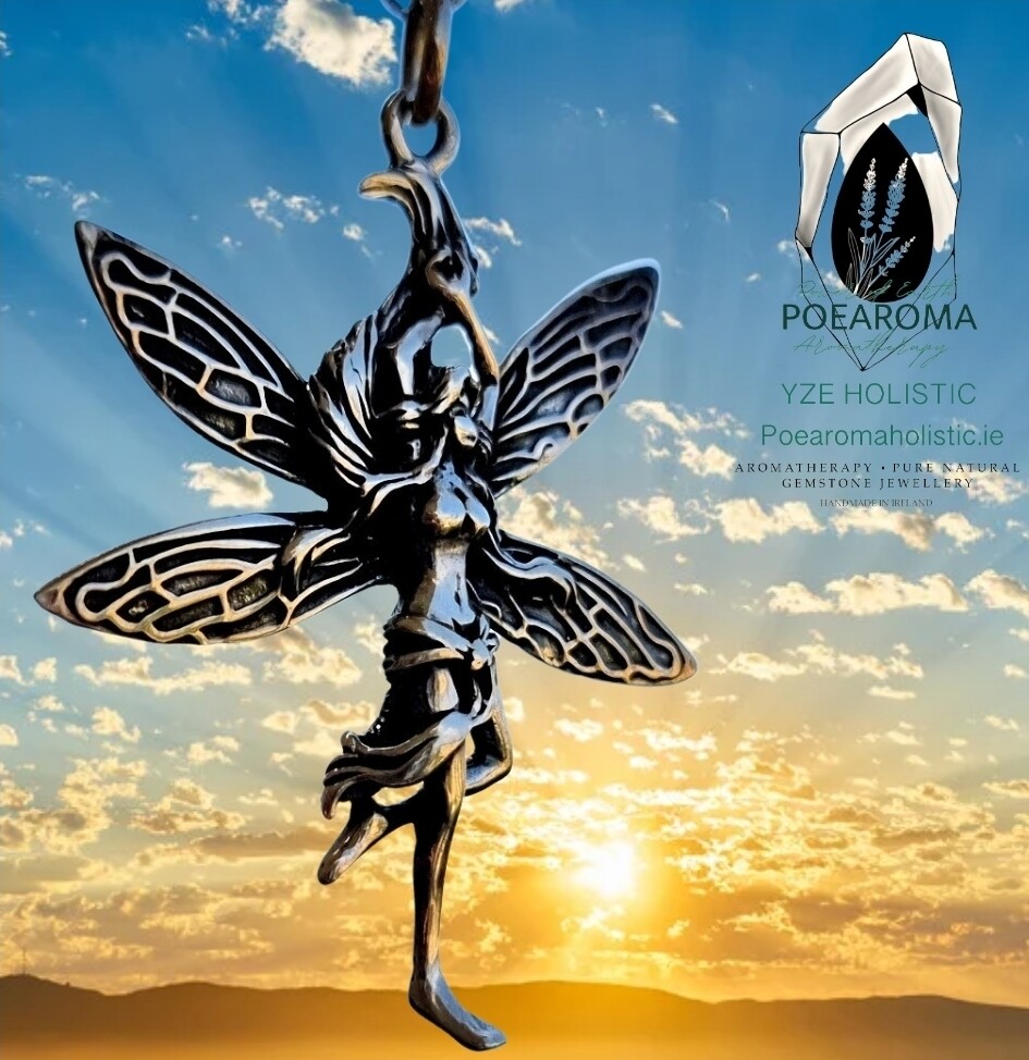 Fairy Necklace 925 Sterling Silver Pendant &quot;DANCING FAIRY&quot;