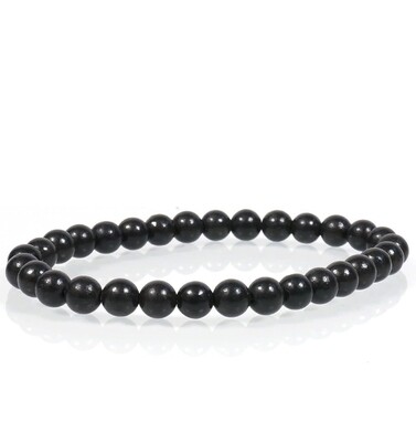 Medical Shungite Crystal Bracelet EMF Protector 6mm