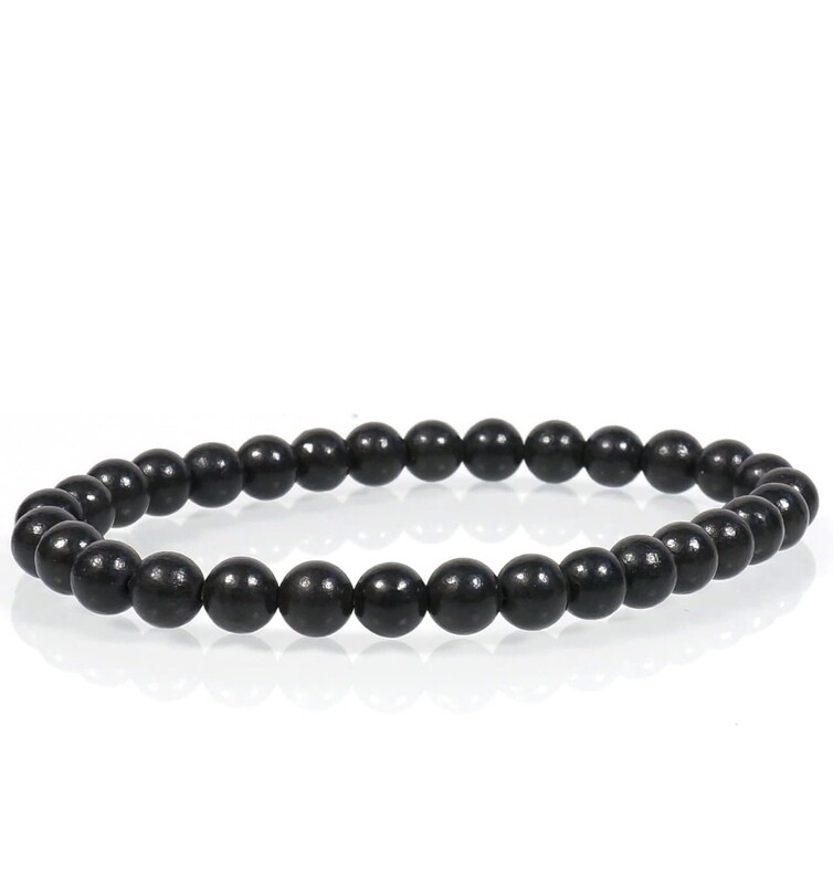 Medical Shungite Crystal Bracelet EMF Protector 6mm