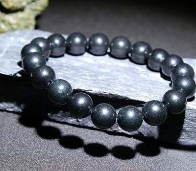 Shungite Crystal Bracelet EMF Protector 100% 8mm