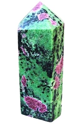 RUBY IN ZOISITE TOWER MASTER HEALER ENERGY GENERATOR SQUARE XL
