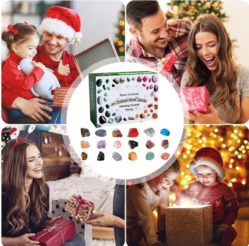 Crystal Advent Calendar Countdown Calendar Gift box 24 Crystals