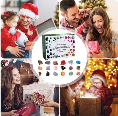 Crystal Advent Calendar Countdown Calendar Gift box 24 Crystals