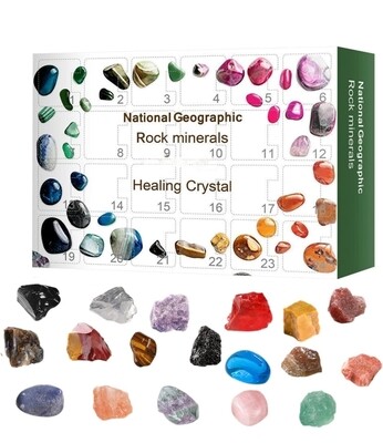 Crystal Advent Calendar Countdown Calendar Gift box 24 Crystals