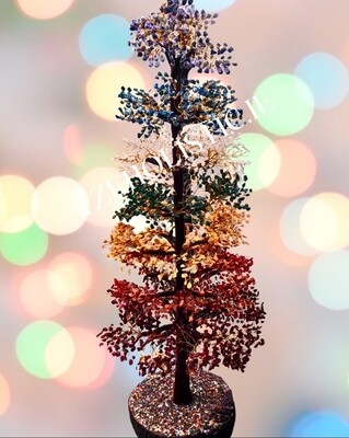 Tree of Life Large Natural Gem Stone Chakra Crystal Tree Crystal Tumbled Stone Feng Shui Tree of Life Gems Money Tree Office Decorations Handmade Decoration +- 75cm