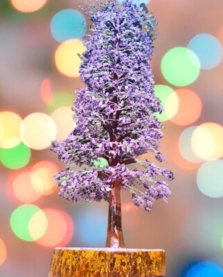 Amethyst Tree of Life Gemstone Tree Natural Stone Amethyst Crystal Tree Crystal Tumbled Stone Feng Shui Tree of Life Gems Money Tree +- 75 cm Xlarge