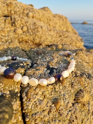 Pearl Necklace Bohemian Pearl Choker Beaded Necklace Jewelry