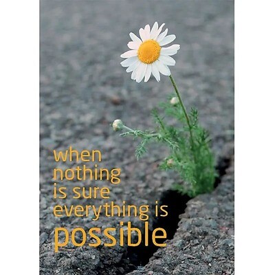 Postcard When nothing is sure