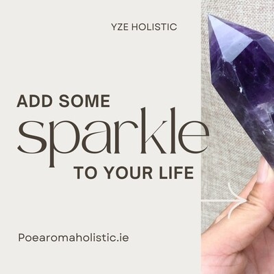 Amethyst Tower Crystal Quartz Wand Point Master Healer Obelisk Genuine Gemstone