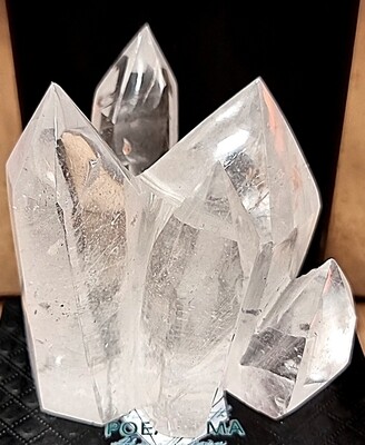 Clear Rock Crystal 5 Points Tower Obelisk - Master Healer