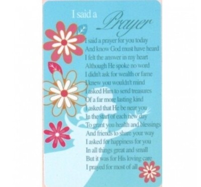 Loving Thoughts - Prayer Card...