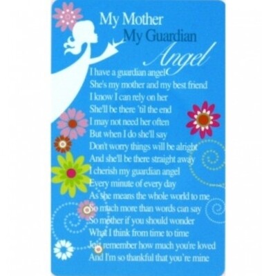 Loving Thoughts - Wallet cards  -  My Mother - My Guardian, Angel