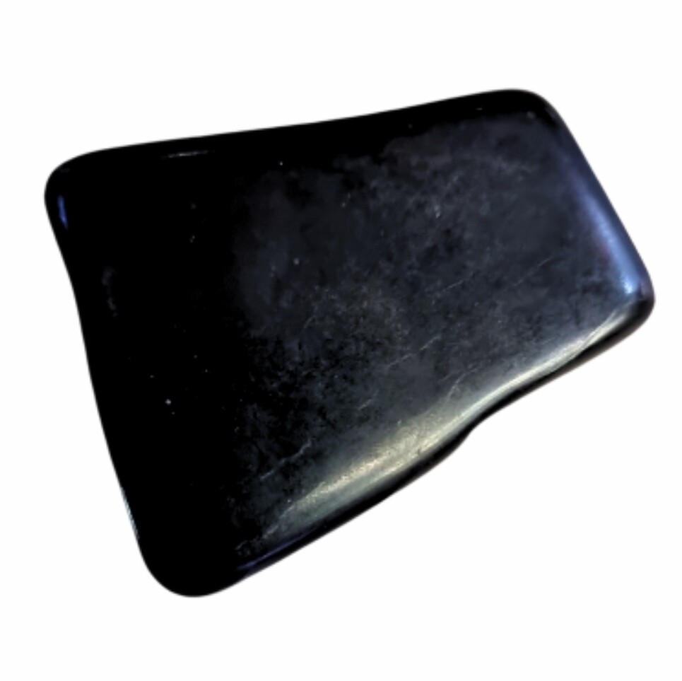 Shungite Freeform Plate Tumbled Crystal 100% natural EMF protector