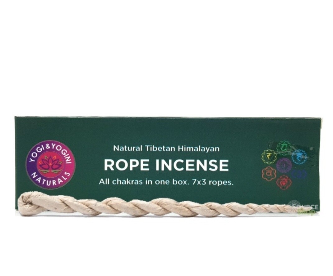 Chakra Incense Rope Sticks Set 7packs x 3pcs ropes