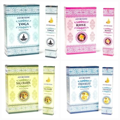 Incense Sticks Ayurvedic Masala 100% Natural 1pack × 15 Incense sticks 15g