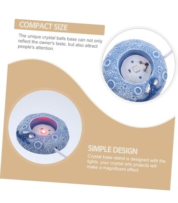 Crystal Ball Base Night Led Astronaut Display Sphere Stand Night Light Lamp