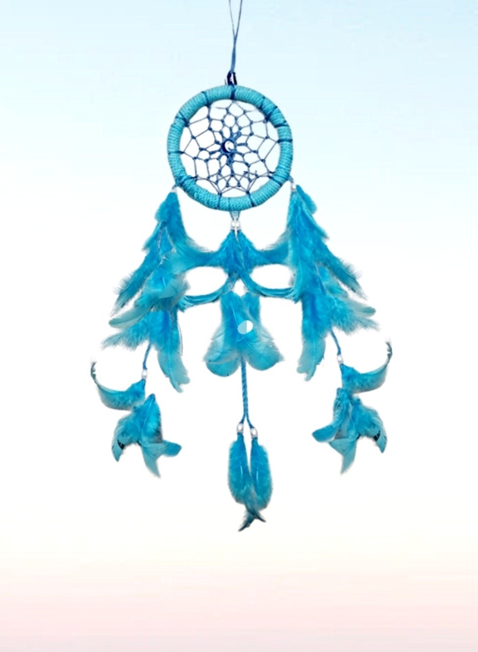 Evil Eye Dreamcatcher Blue Colour Small